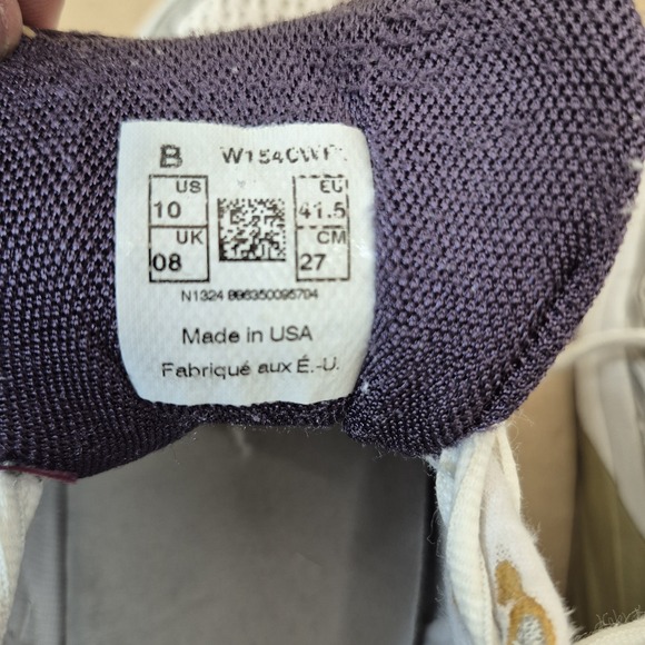 New Balance 1540 Made in USA Women's 10 Running Shoes - White & Purple - Picture 2 of 13